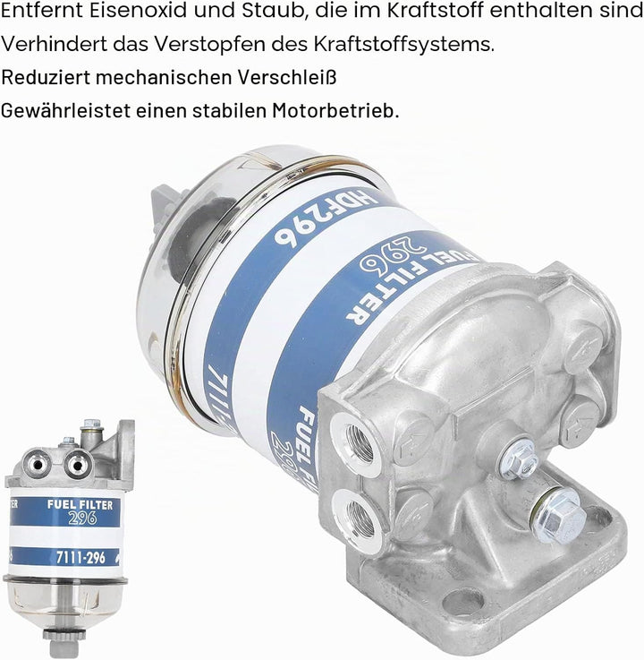 Filterbaugruppe, Kraftstofffilterbaugruppe 7111-296 Ersatzanpassung für Massey Ferguson 133 135 140