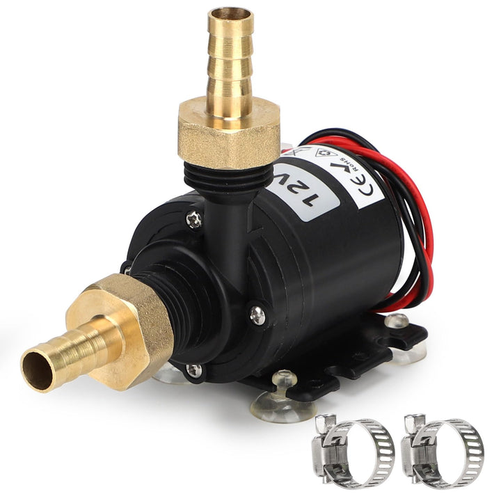 SWAWIS DC 12V Wasserpumpe Bürstenlose 800L/H 5M 12V Pumpe Wasser Umwälzpumpe Keramik Pumpenkern Stum