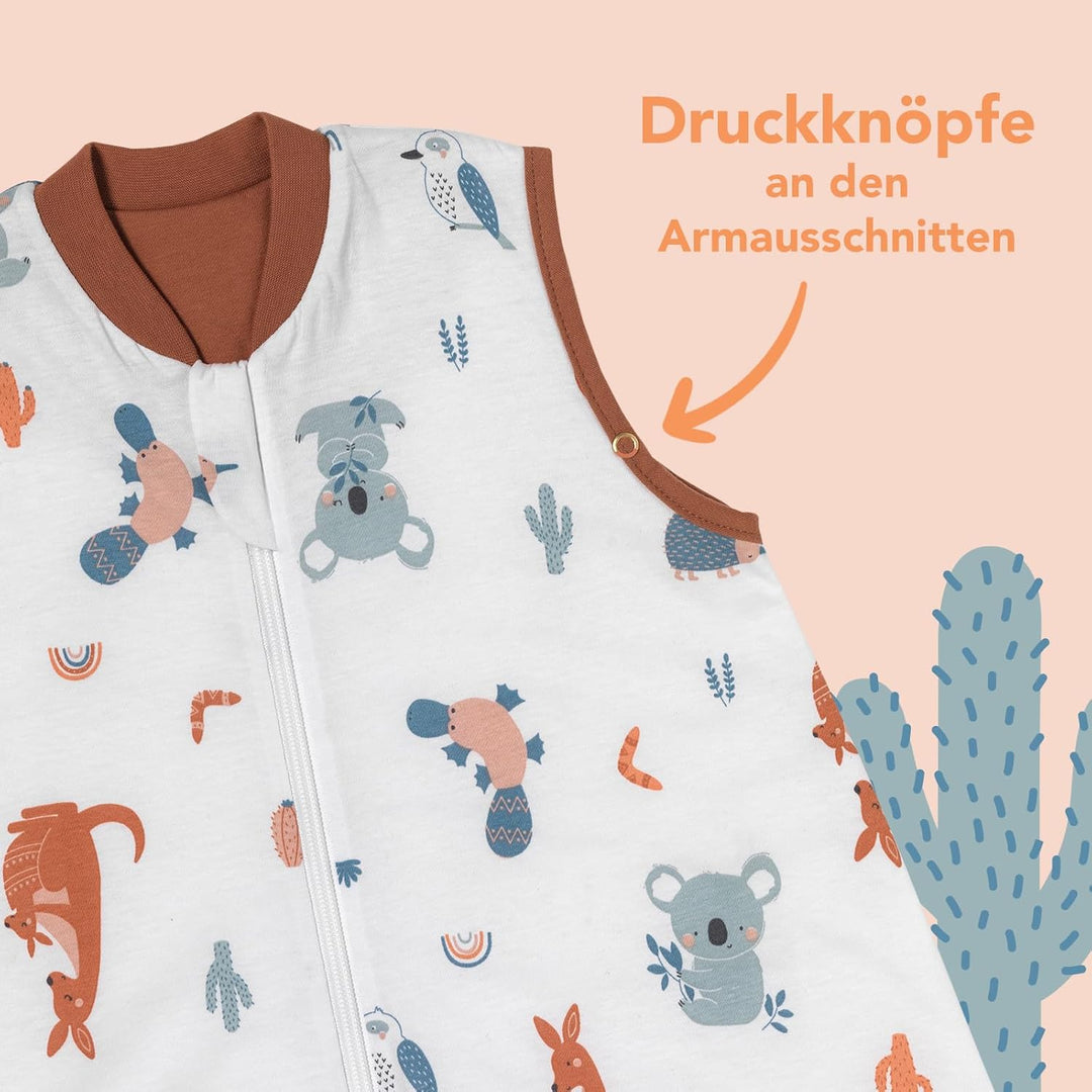 schlummersack Baby Schlafsack mit Füssen Sommer 1 Tog dünn | Schlafsack mit Beinen und verlängerten