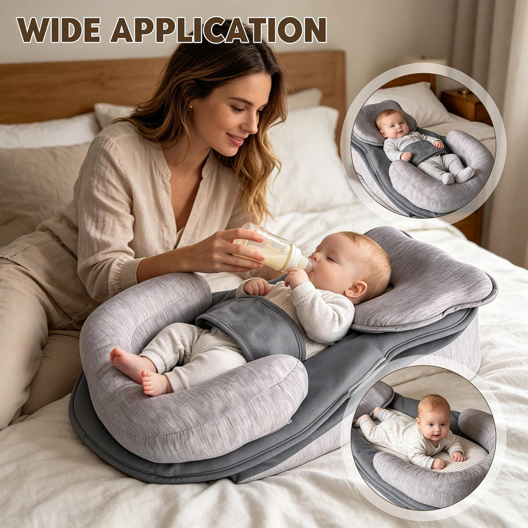 Stillkissen, Flaschenfütterung Kissen, Multifunktionales Nursing Breastfeeding Pillow, Ergonomisches