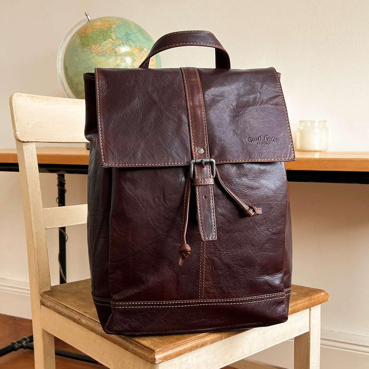 Gusti Kurierrucksack Leder - Jaime Rucksack Lederrucksack Vintage Cityrucksack Outdoorrucksack Lapto