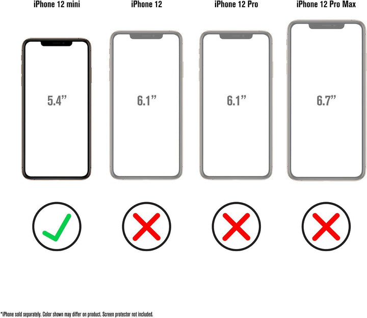 Catalyst Influence Series Schutzhülle für iPhone 12 Mini, patentierter drehbarer Stummschalter, 3 m