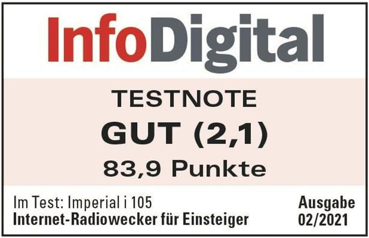 Imperial i105 Internetradio (WLAN, Mediaplayer, USB, DLNA, Farbdisplay, Wecker, Appsteuerung) schwar
