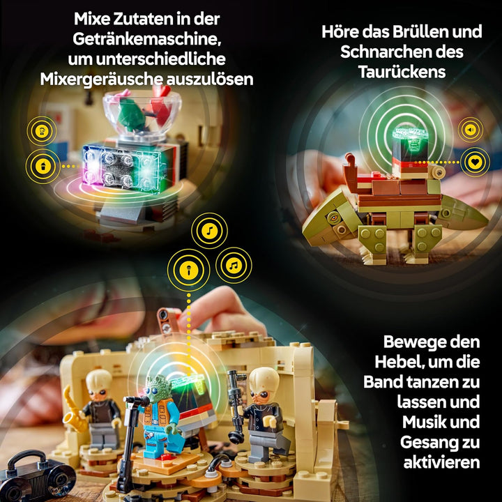 LEGO Star Wars 75425 SMART Play: Mos Eisley Cantina - Kompatibles Interaktives Spielzeug inkl. 3 SMA