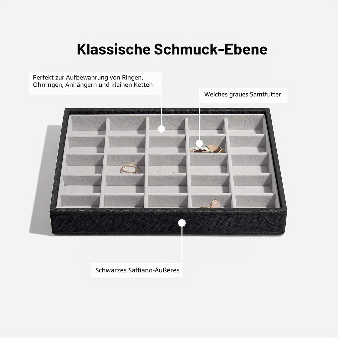 Stackers Schwarz Klassisch Schmuckschatulle - 5
