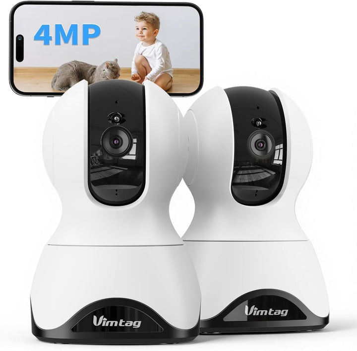 VIM TAG 2,5K Überwachungskamera Innen,5G WLAN Innenkamera, 360° Kamera Überwachung Indoor,AI-Bewegun