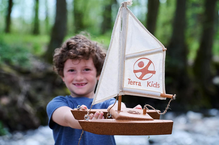 HABA 306315 - Terra Kids Katamaran-Bausatz, Bastel- und Hobbyset