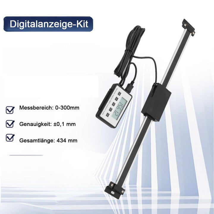LCD Digitalanzeige Kit 0-300mm Digital Readout Kit Linearskala Anbaumessschieber Präzises LCD-Ausles
