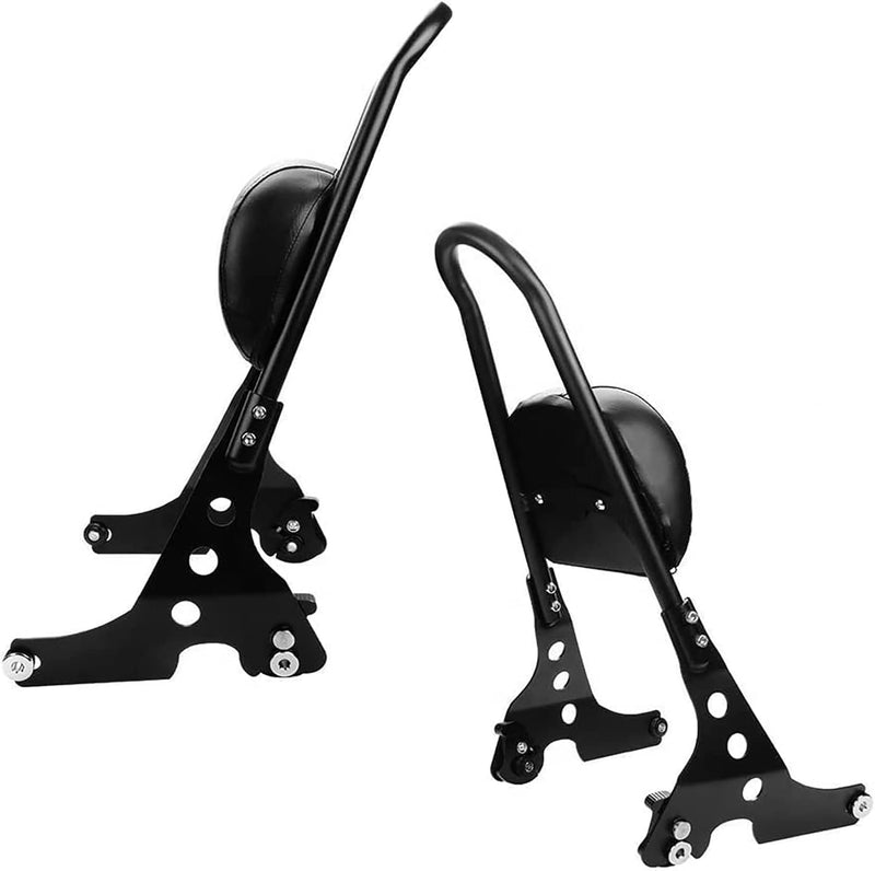 Rückenlehne Sissy Bar, Beifahrer Rückenlehne, PSLER Motorrad Hinten Abnehmbare Rückenlehne für Harle