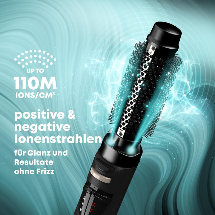 Revamp Progloss Airstyle 6-in-1-Heiss-Multi-Styler-Air-Bürste, Schwarz Airstyle + 6 Attachments, Air