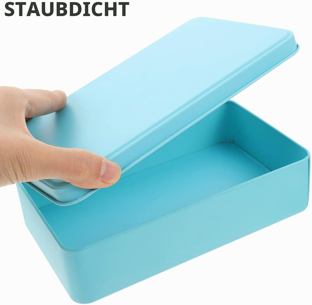 Alipis 3Er Set Kleine Blechschachteln Mit Deckel Rechteckige Zinnboxen Für Küche Und Haushalt Zur Au