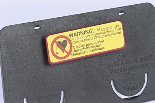Durable Namensschild Clip-Card (mit Magnet, 40 x 75 mm) Packung à 25 Stück, schwarz, 812901 schwarz