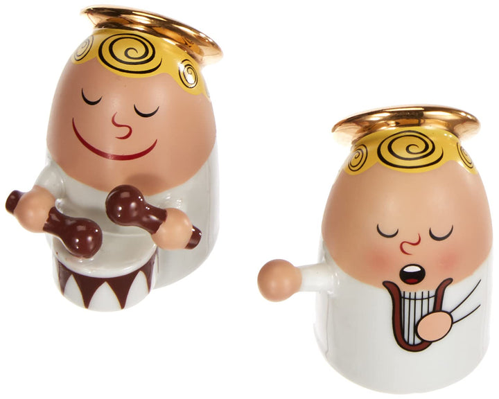 Alessi "Angels Band" Set bestehend aus zwei Figuren, Porzellan, Handdekoriert