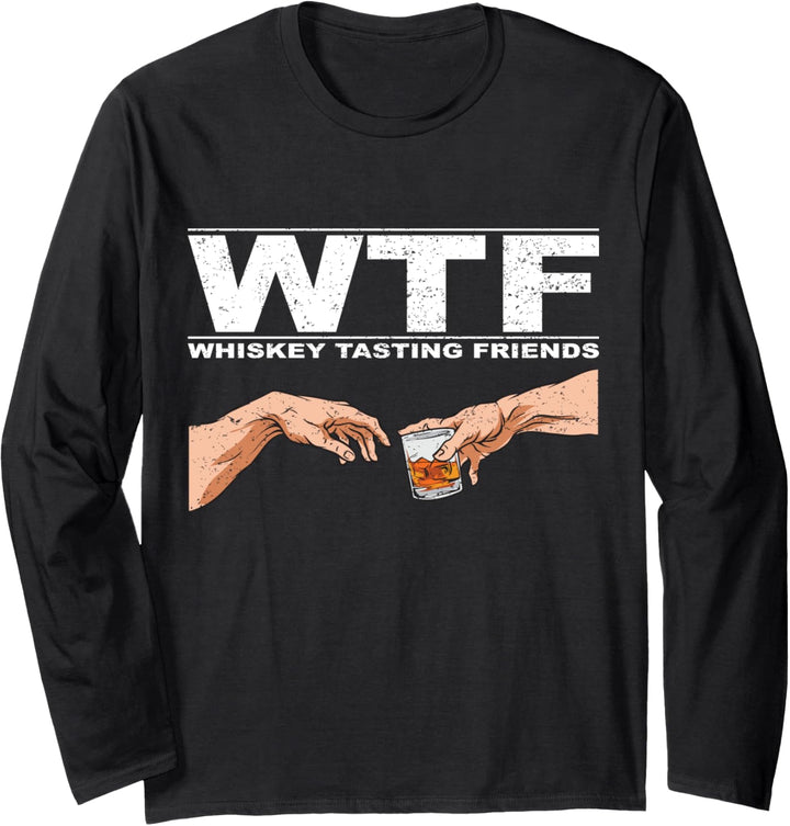WTF Whiskey Tasting Friends l Whisky Bourbon Langarmshirt