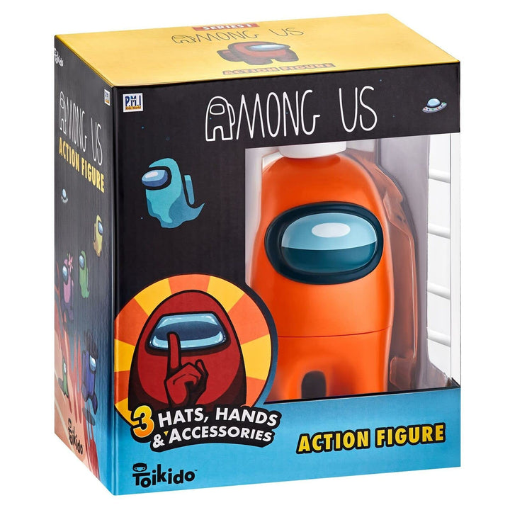 Among Us Sammelfigur Actionfigur Serie 1 mit Zubehör – Orange, Orange