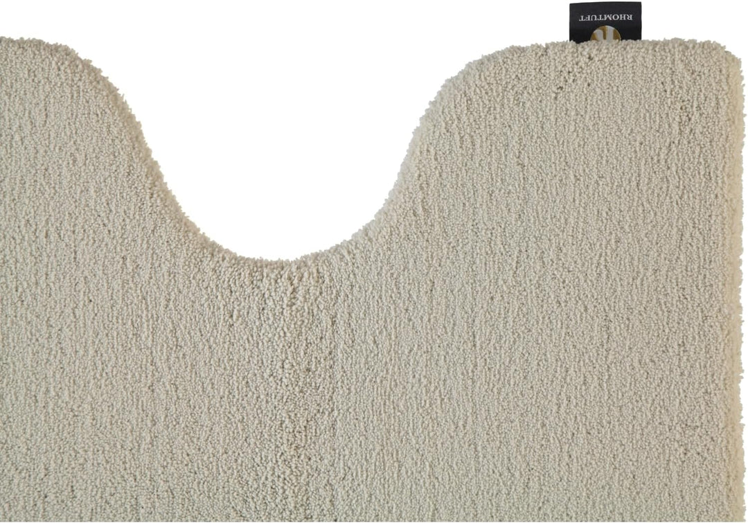 Rhomtuft Badteppiche Square Stone - 320 Toilettenvorlage mit Ausschnitt 55x60 cm, Toilettenvorlage m