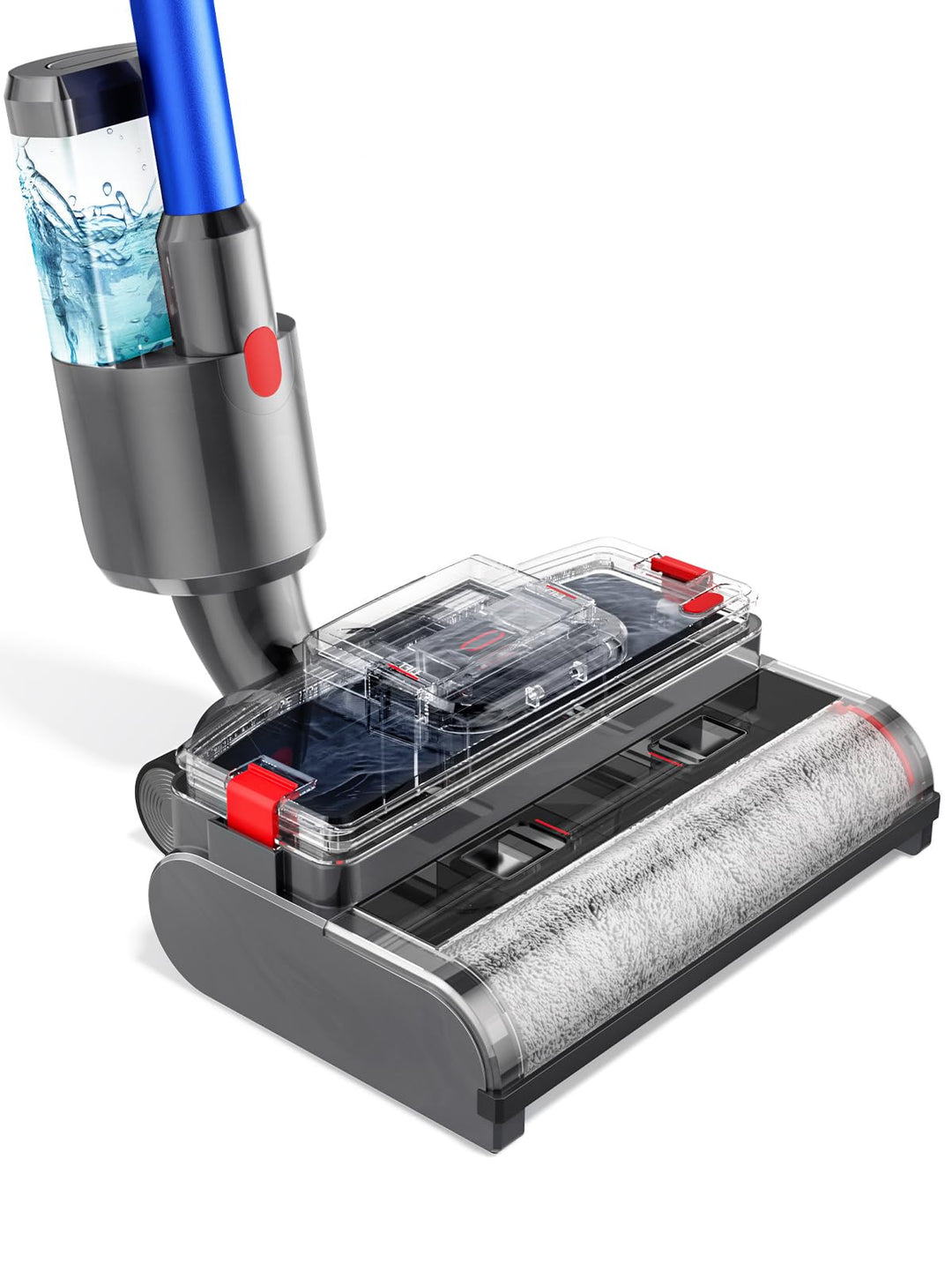 Bürste Wischaufsatz kompatibel für Dyson V7/V8/V10/V11/V15 Staubsauger, 2-IN-1 Elektrischer Bodenwis