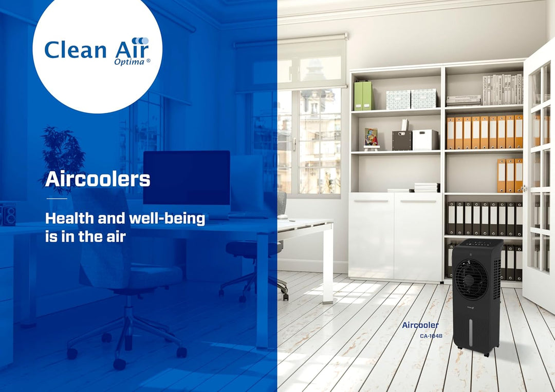 Clean Air Optima CA-104B 3-in-1 Luftkühler – Luftbefeuchter & Zirkulator Ventilator – 360° Oszillati