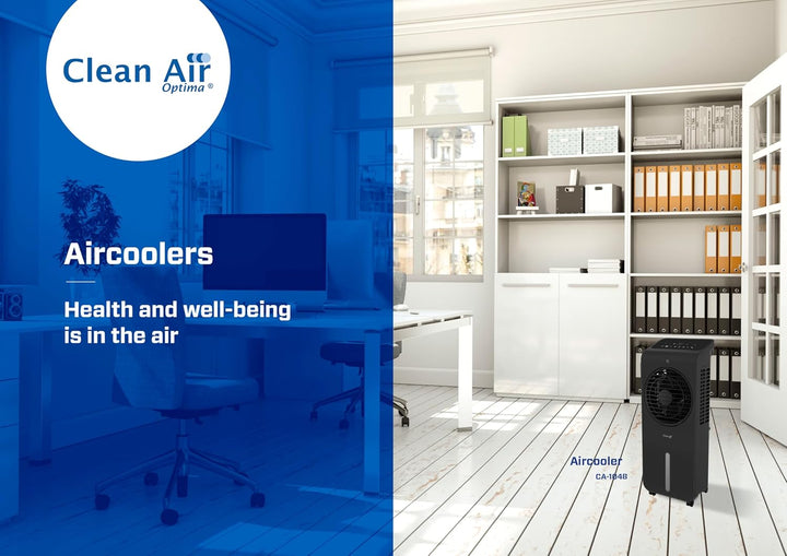 Clean Air Optima CA-104B 3-in-1 Luftkühler – Luftbefeuchter & Zirkulator Ventilator – 360° Oszillati