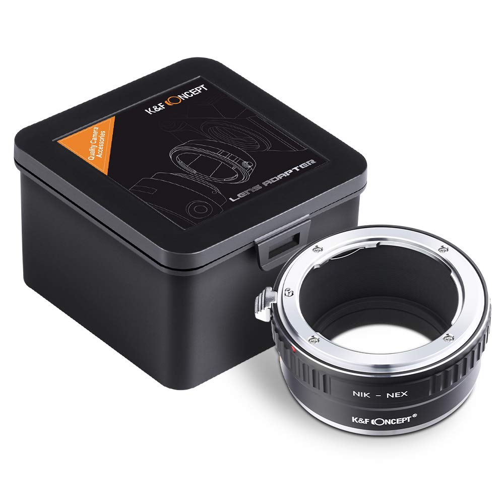 K&amp;F Concept AI-NEX II Kupfer-Bajonett Objektivadapter,Sony NEX Adapter,Nikon Adapter,Objektiv Adapte