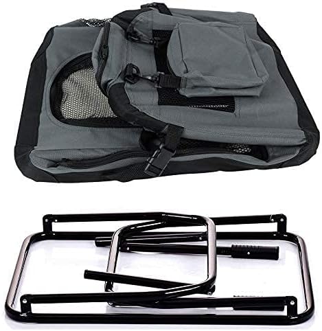 EUGAD Hundebox, Hundetransportbox faltbar Hundetasche, Transportbox für Hunde 60x42x42cm, Hundebox A