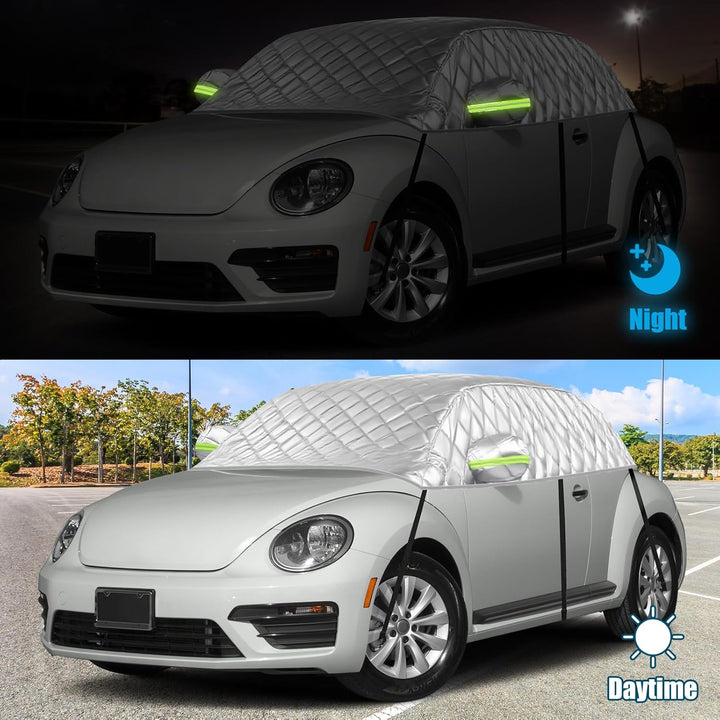 Halbe Autoabdeckung Ersatz für VW Beetle 1998-2019, Passgenaue Softtop-Dachschutz-Autoabdeckung Wass