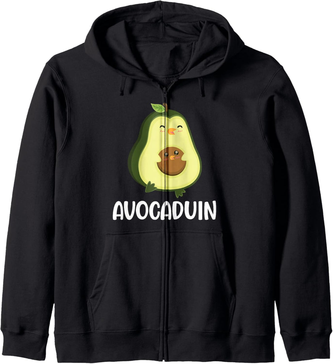 Avocaduin Pinguin Vegan Avocado Kapuzenjacke