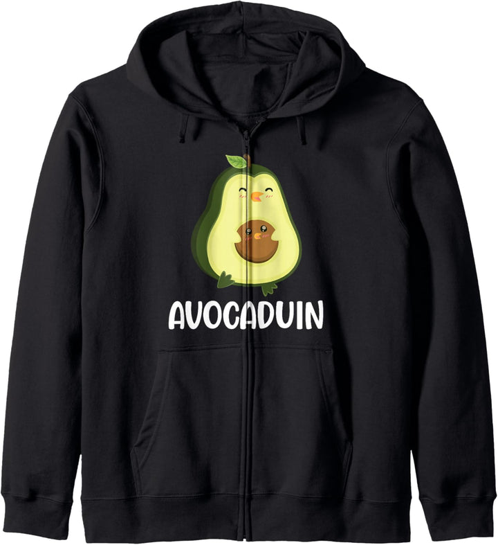Avocaduin Pinguin Vegan Avocado Kapuzenjacke