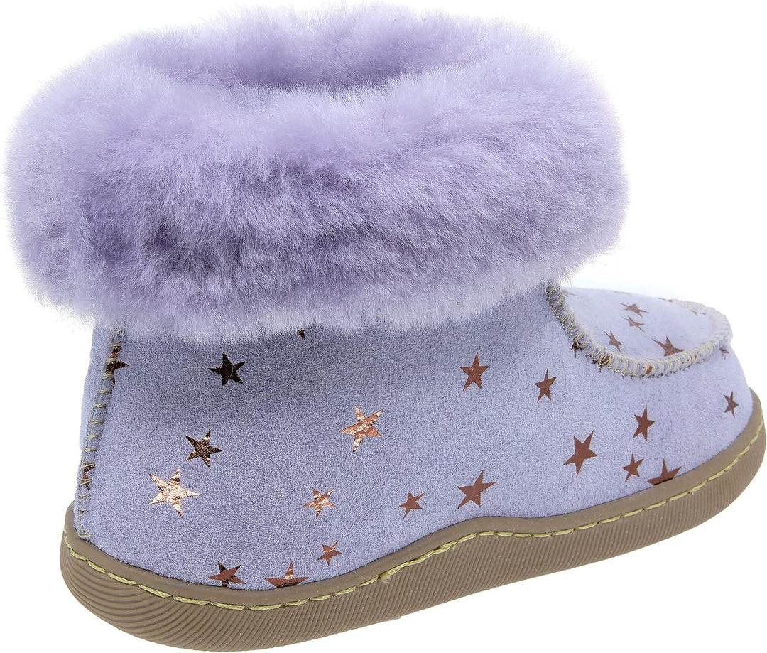 Kinder Hausschuhe Peppin, Lammfell Winterschuhe, Baby Schuhe, Junge und Mädchen, Echtleder, Handgefe