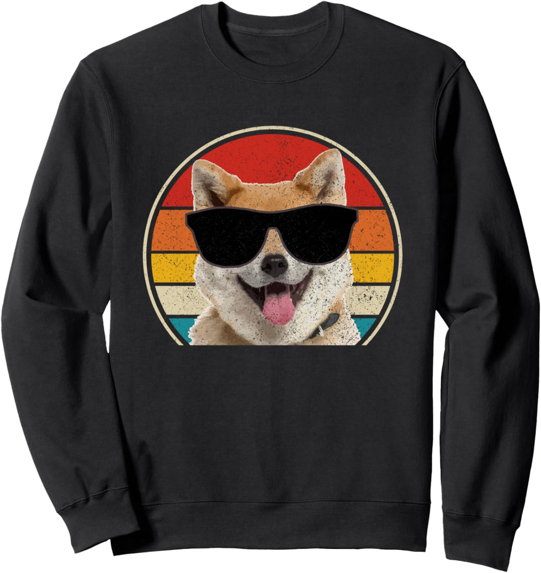 Akita Inu Vintage Sonnenbrille Hund Lustig Akita Sweatshirt