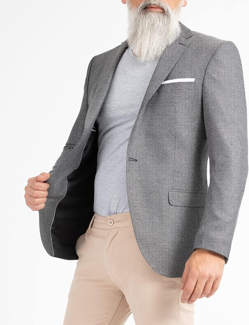 Indumentum Herren Sakko Blazer IJS-100 S Schwarz, S Schwarz