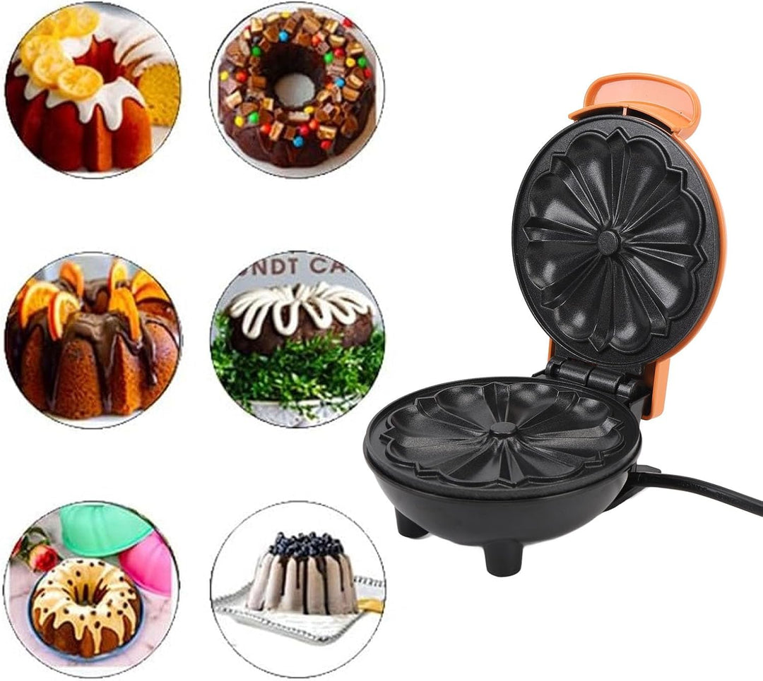 350 W Mini-Kuchenmaschine, tragbare Mini-Kuchenmaschine, antihaftbeschichtete doppelseitige Heizung,