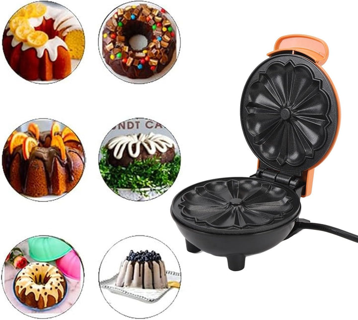 350 W Mini-Kuchenmaschine, tragbare Mini-Kuchenmaschine, antihaftbeschichtete doppelseitige Heizung,