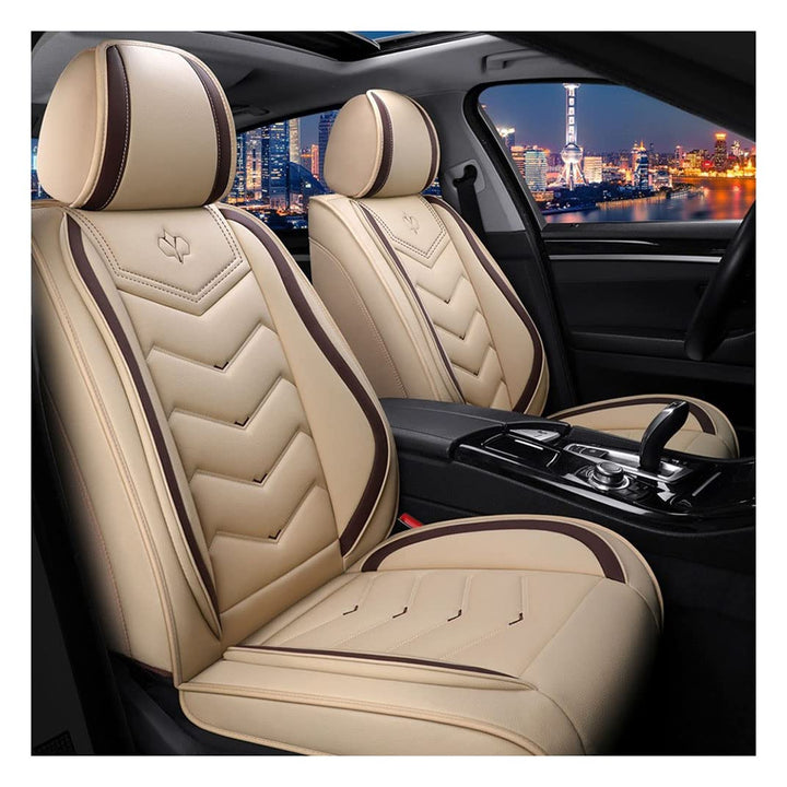 Autositzbezüge Set Leder,Autositzschoner Set Universal,Schonbezüge Auto Komplettset 5-Sitze,Sitzbezü