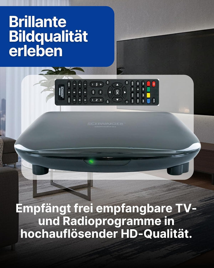 SCHWAIGER DSR400HD HD-SAT-Receiver, Schwarz