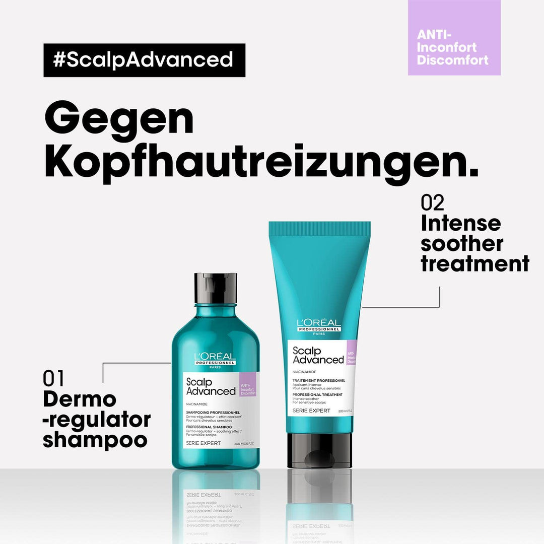 L'Oréal Professionnel Pflegeset zur Beruhigung sensibler Kopfhaut, Scalp Advanced, Anti-Discomfort D