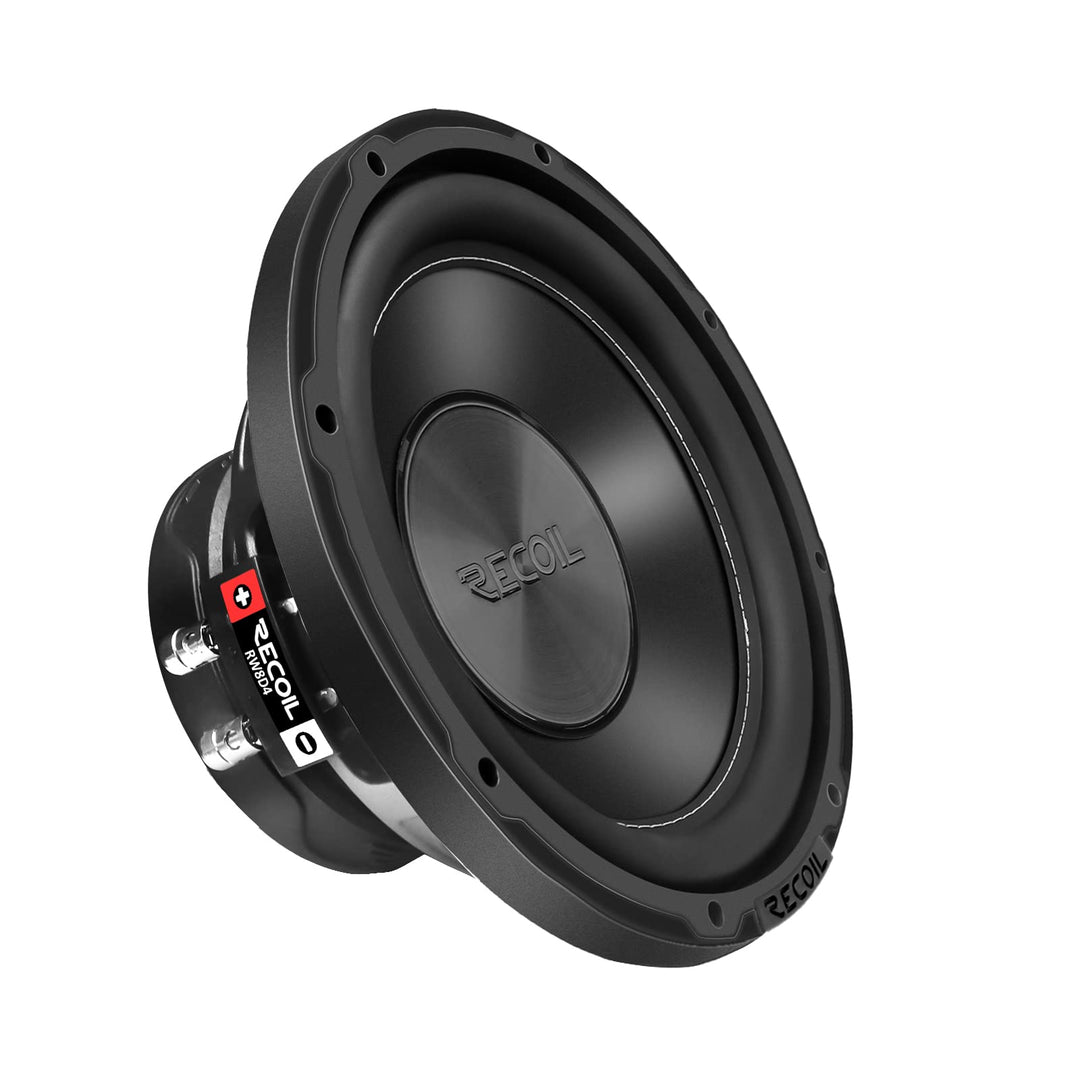 RECOIL IRW8D4 Auto Subwoofer 8 Zoll (20cm) Dual 4 Ohm 400W | 200W RMS, 2" 4-Lagen Schwingspule, Comp