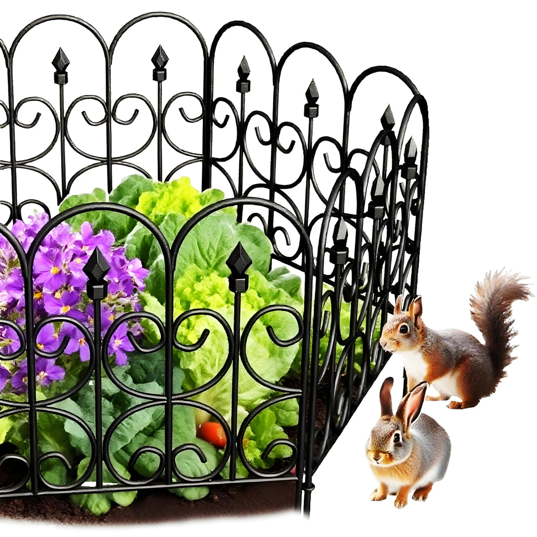 Amagabeli Garden Home 81CM X 61CM X 5 Stück Gartenzaun Metall Zaunelementen Gartenzäune Dekorative Z