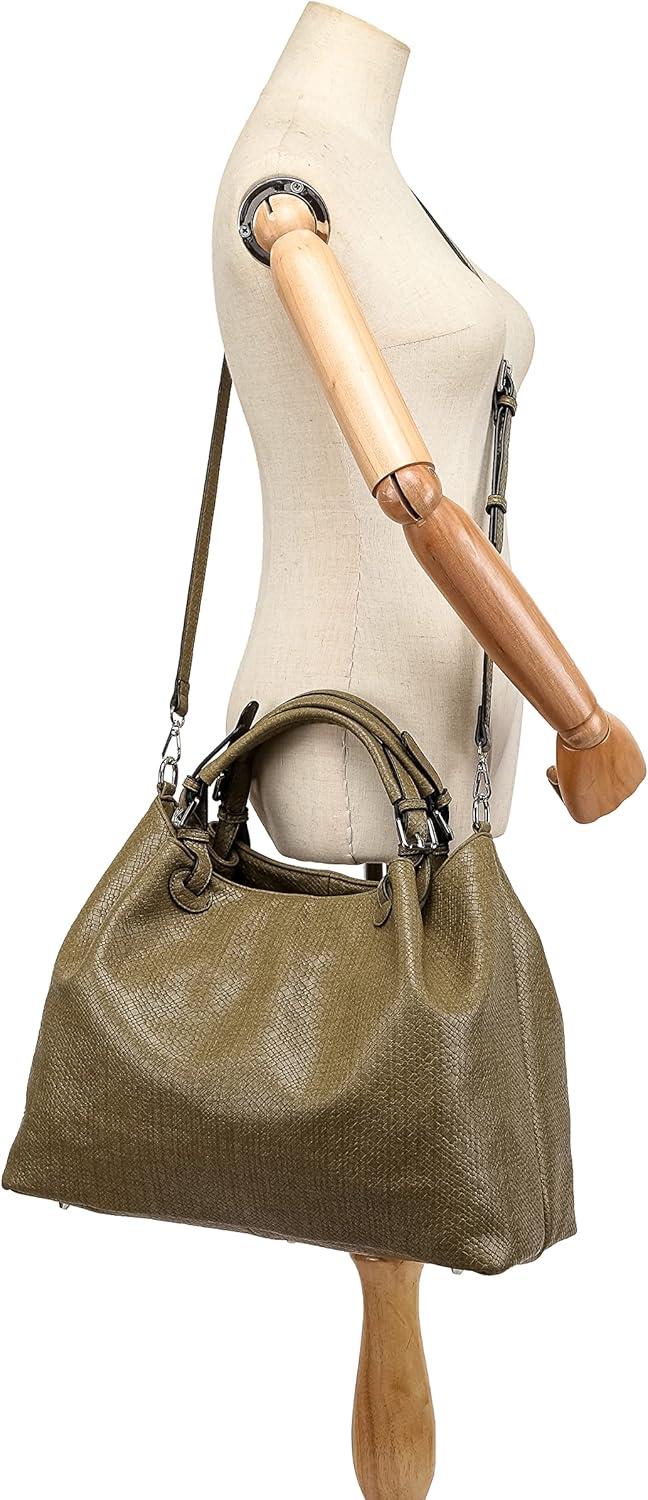 collezione alessandro Shopper Flecht in softem Material, gross 41cm x 31cm x 19cm Einheitsgrösse Kha