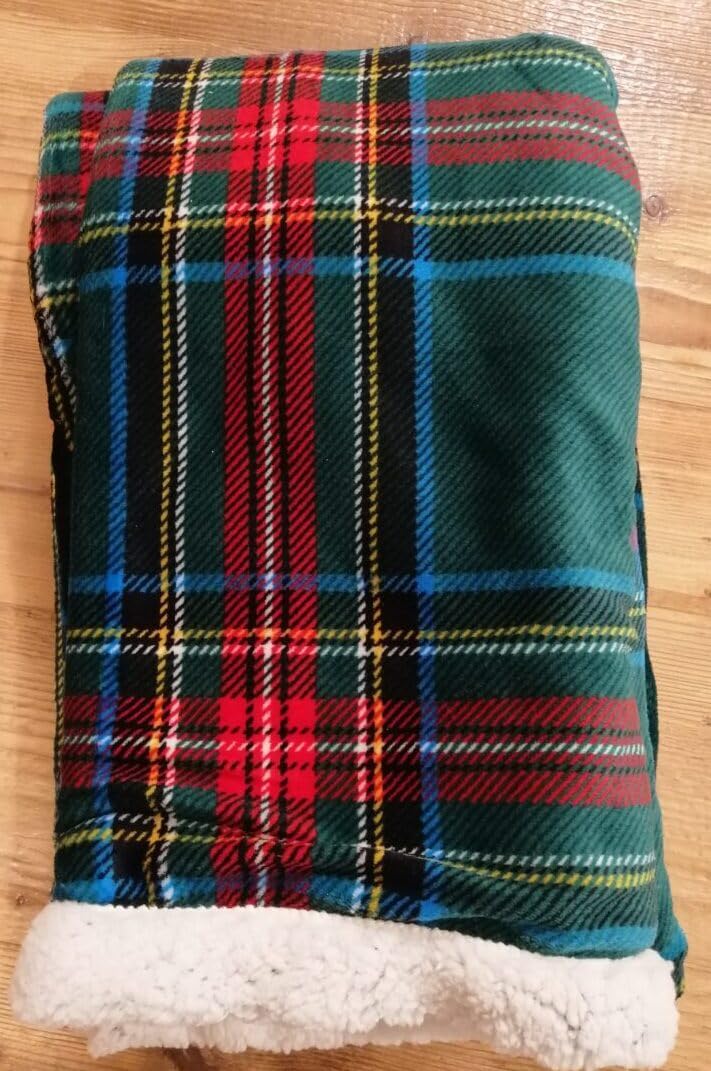 Daunex Kuscheldecke Tartan (grün, 150 x 200 cm) Grün 150 X 200 CM, Grün 150 X 200 CM