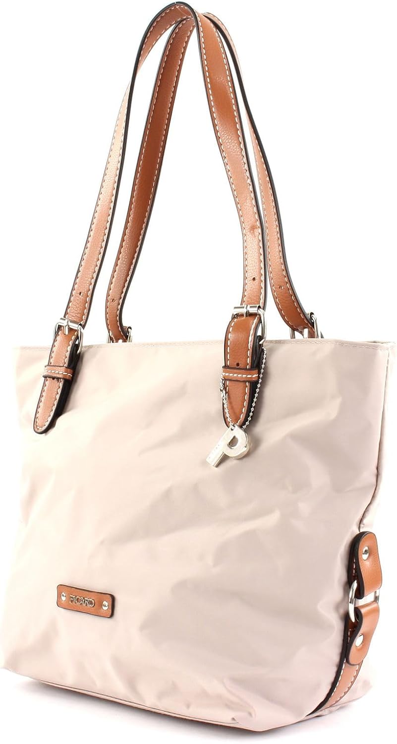 Picard Damen Shopper SONJA aus Nylon Mittel | mit Reissverschluss | Shopper | Alltag, Ausgehen Perle