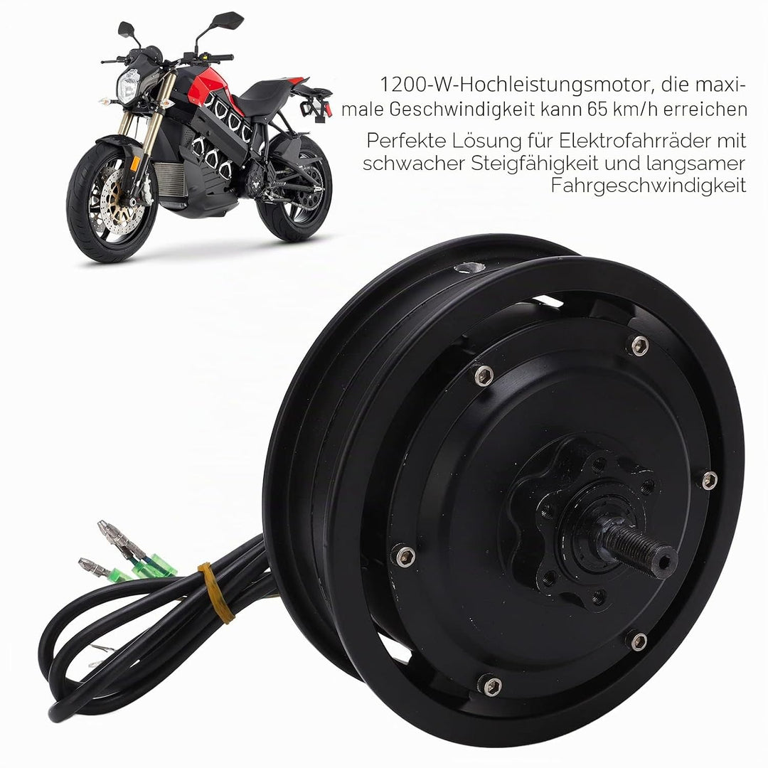 Elektrischer Fahrrad-Nabenmotor, Aluminiumlegierung 36-60 V IP54 Wasserdichter bürstenloser Nabenmot