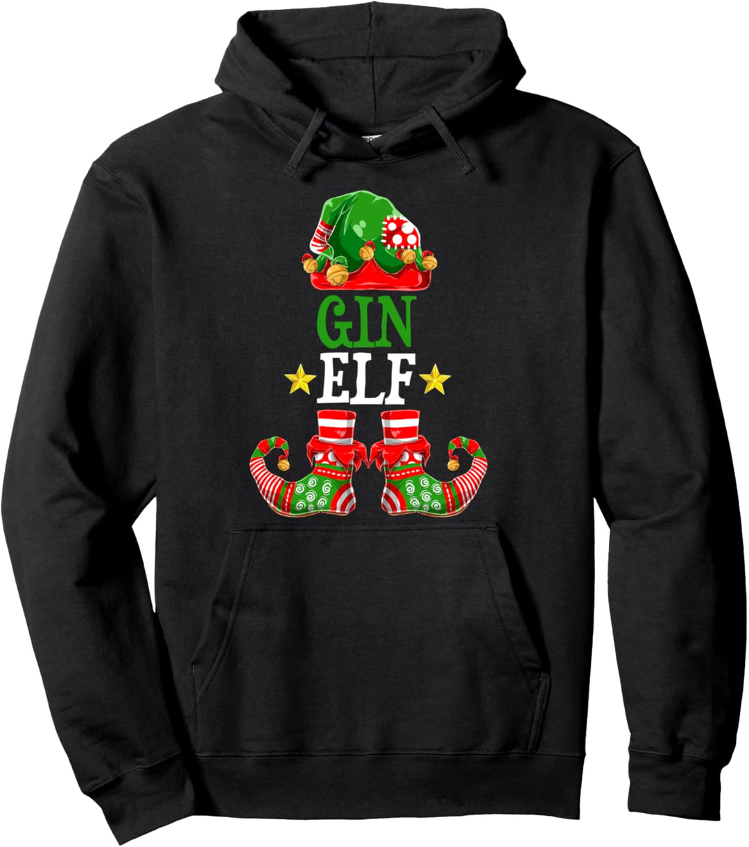 Gin Elf Gruppen Outfit Weihnachten Partnerlook Elfen Pullover Hoodie