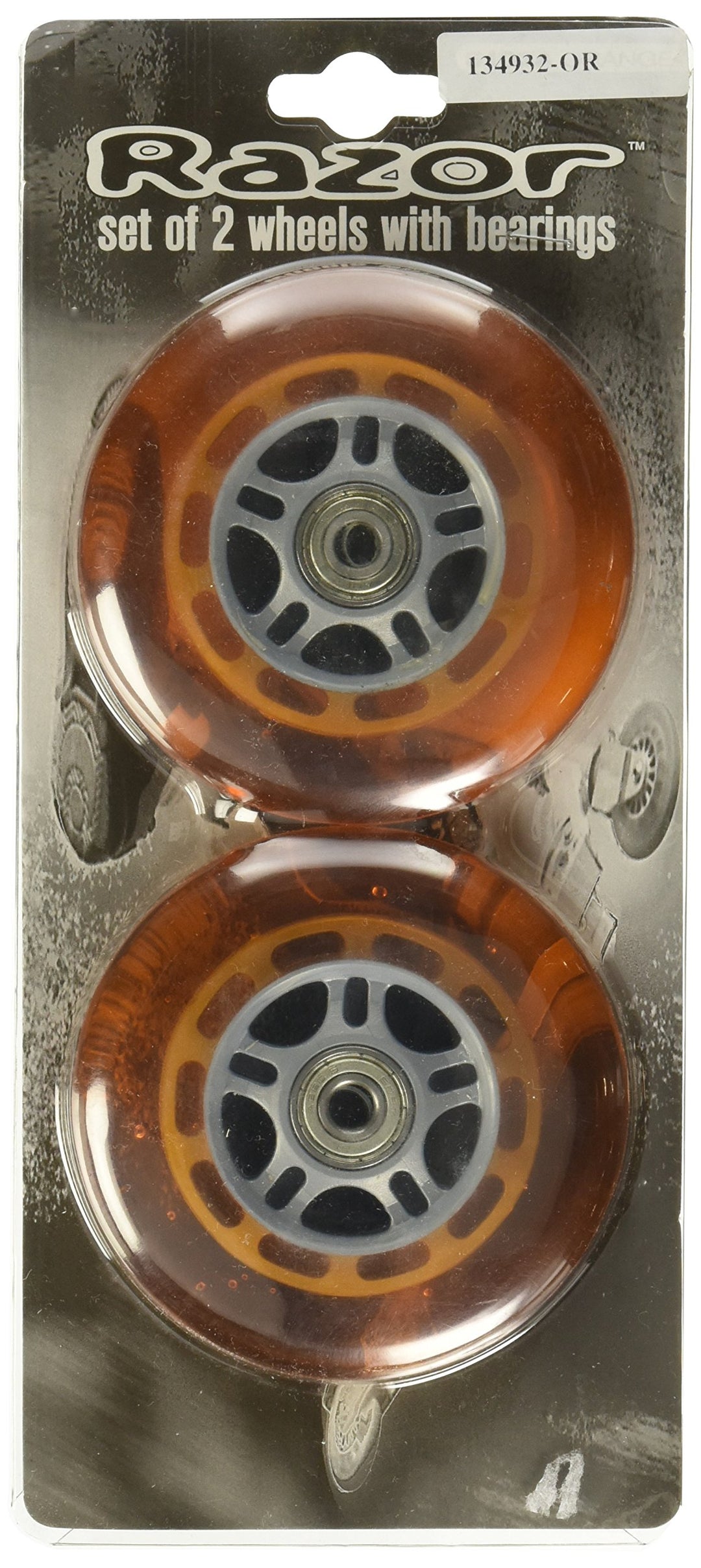 Razor Roller Ersatzräder Set mit Kugellager Orange, Orange