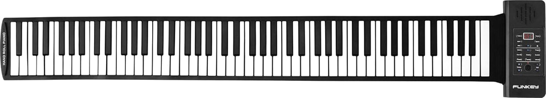 Funkey RP-88A Rollpiano (88 Tasten, Aufnahmefunktion, MIDI, 128 Sounds, 128 Rhythmen, 14 Demo Songs,