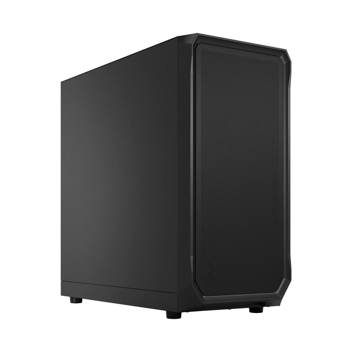 Fractal Design Focus 2 Black Solid - Mesh Front – Two 140 mm Aspect Fans Included – ATX Gaming Case,