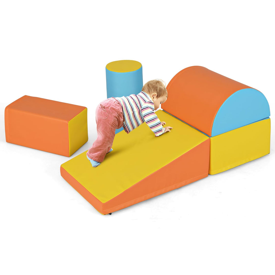 DREAMADE 5 TLG. Softbausteine für Kinder, Riesenbausteine Schaumstoffbausteine Grossbausteine aus PE