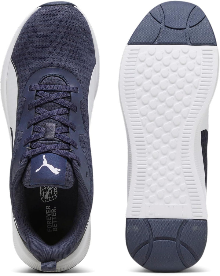 PUMA Unisex Flyer Lite Strassen-Laufschuh 45 EU Puma Navy Puma White, 45 EU Puma Navy Puma White