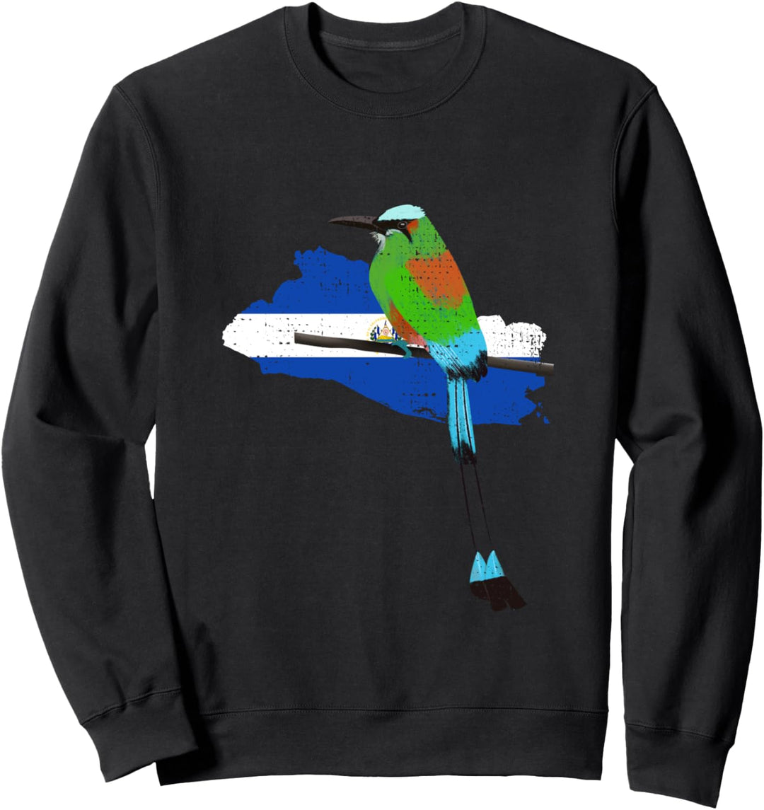 El Salvador Salvadorianischer Mantel Salvadorianische Geschenke Torogoz-Vogel Sweatshirt