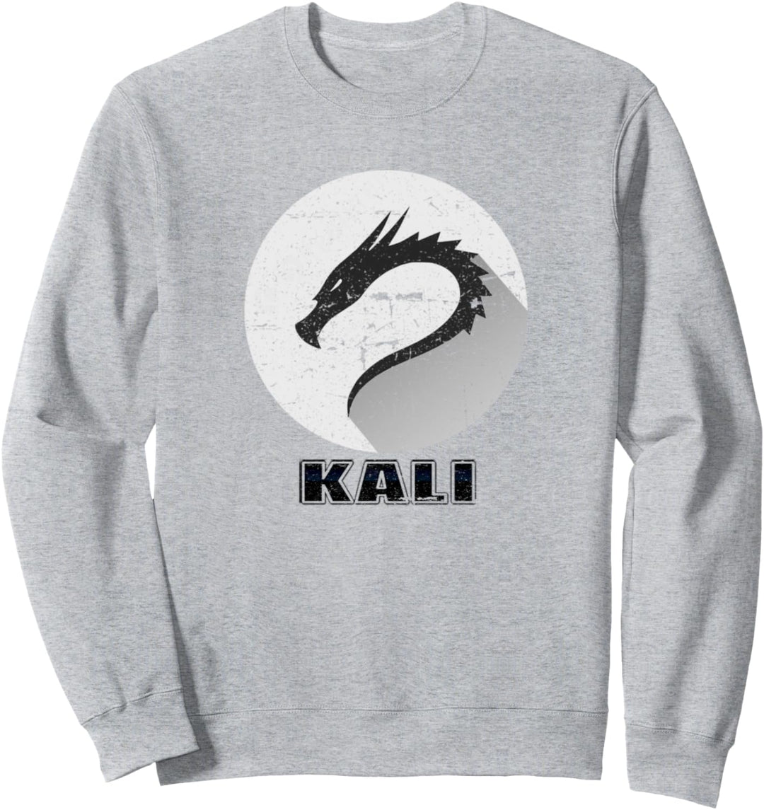 Kali Linux Tee Scratched Slogan Dragon Logo Open Source OS Sweatshirt